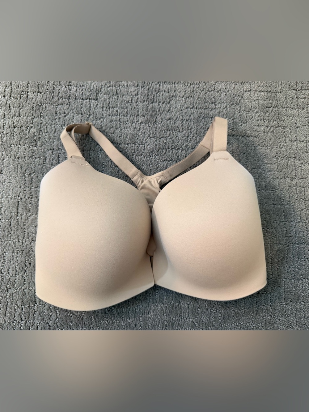 EUC Soma Enbliss Racerback Front Close Bra; Sz 34DDD; Beige